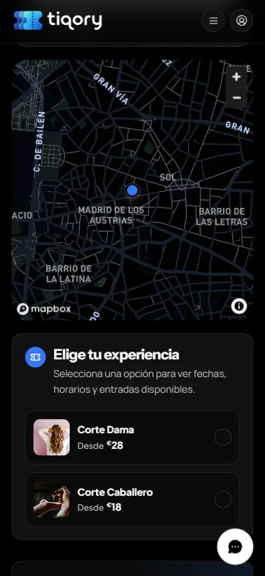A storefront built around a map, not a template.
